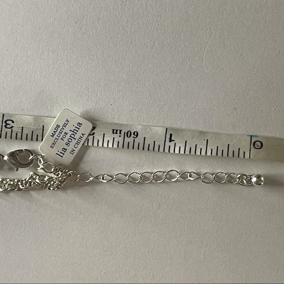 Lia Sophia Silver Tone Long Necklace - Picture 6 of 6
